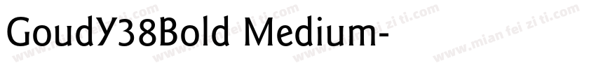 GoudY38Bold Medium字体转换